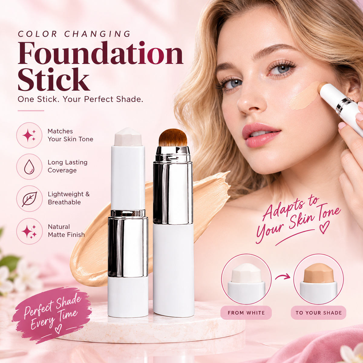 Color Changing Foundation Stick